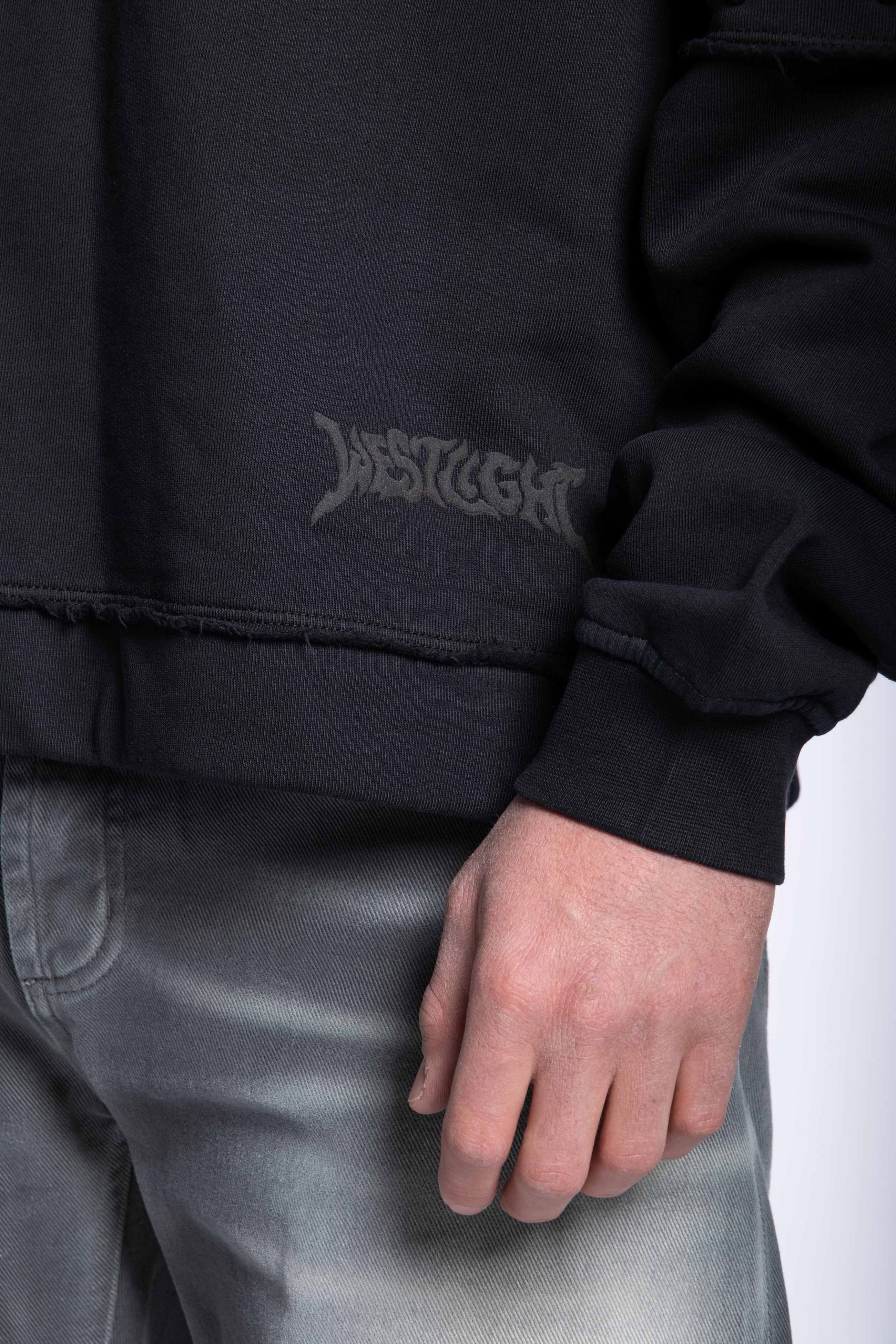 Felpa Doppia Manica con Borchie