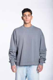 Felpa Doppia manica con borchie