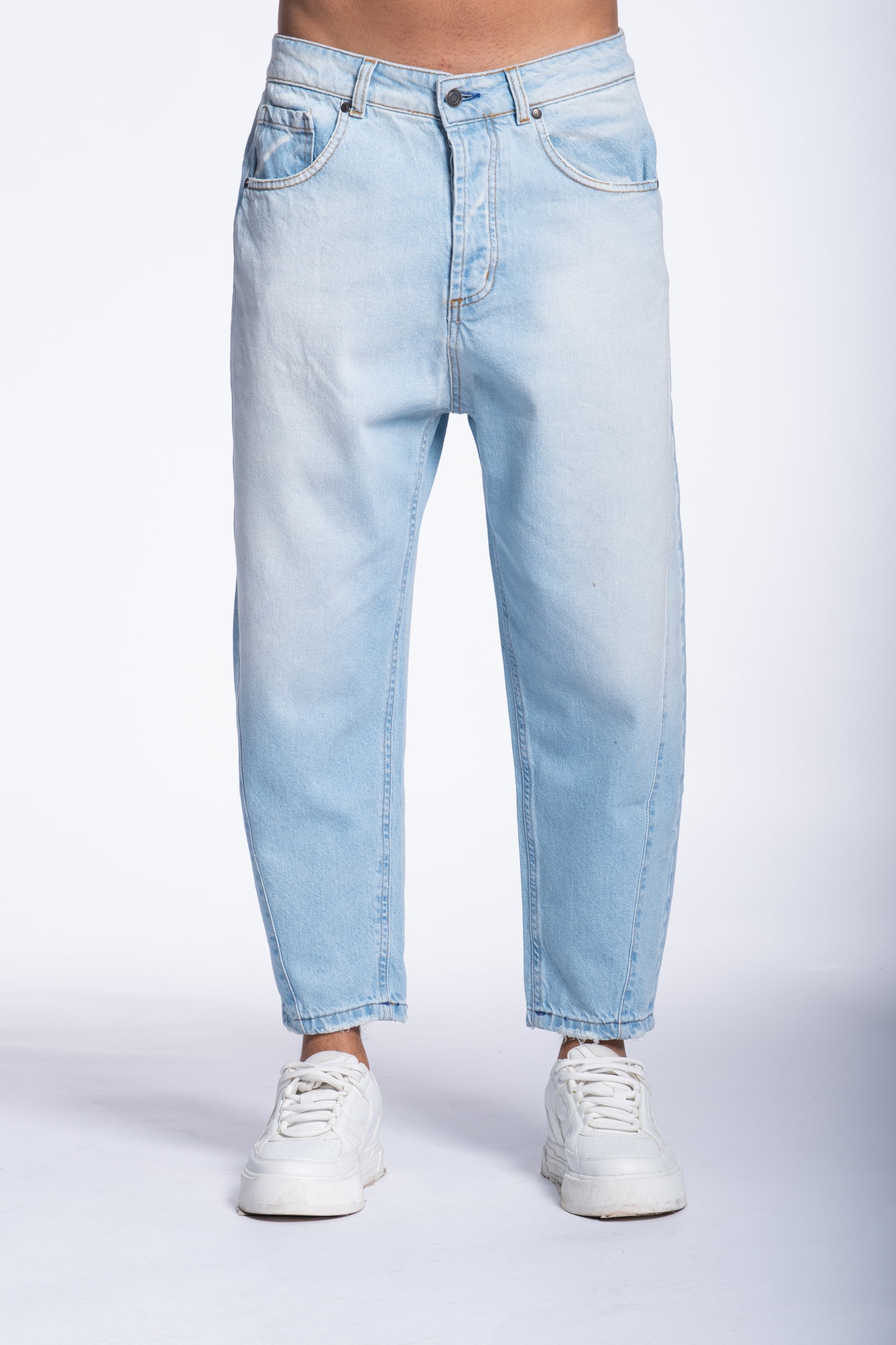 Jeans Balloon Denim lavaggio chiaro