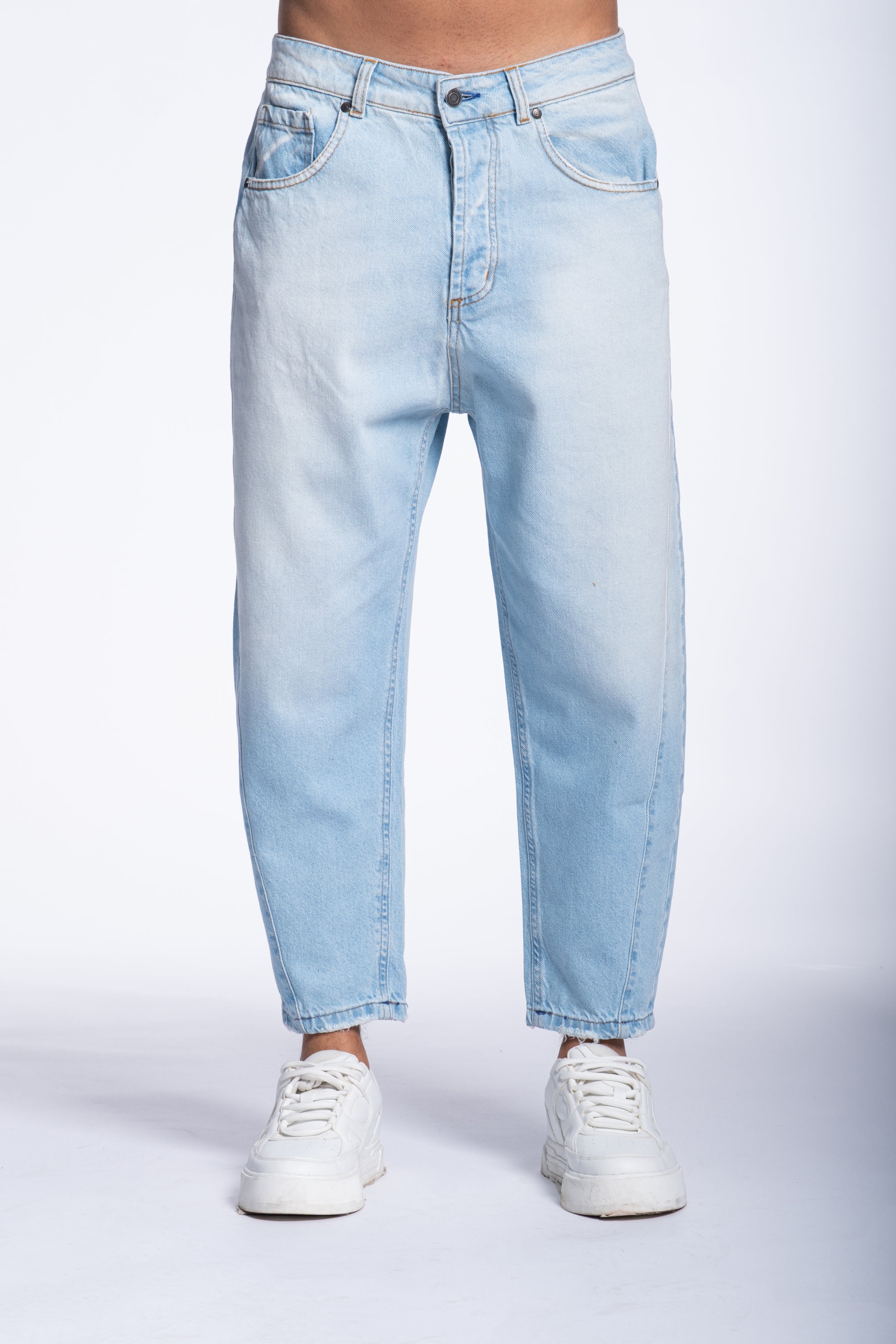 Jeans Balloon Denim lavaggio chiaro