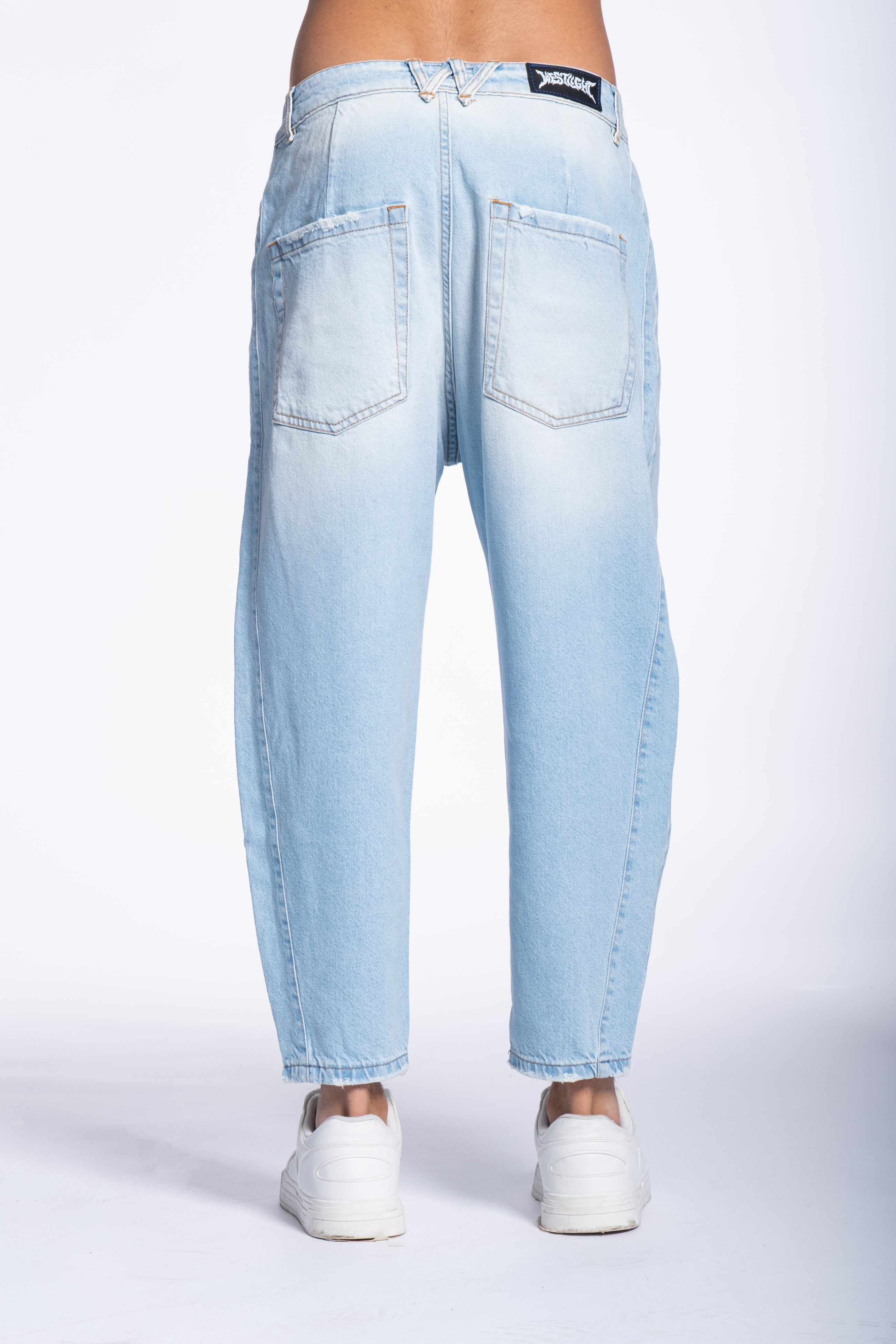 Jeans Balloon Denim lavaggio chiaro