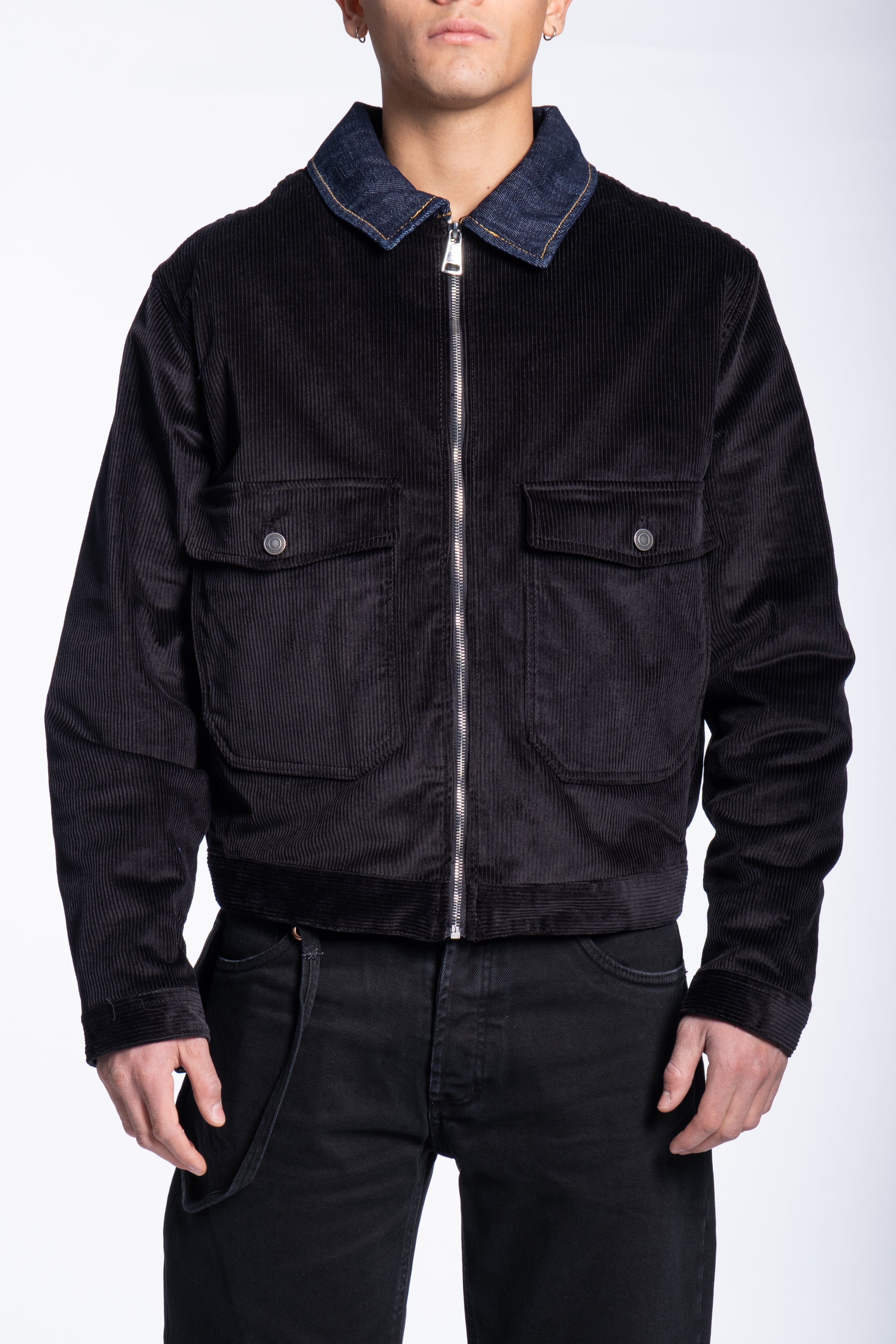 Corduroy jacket boxy tasconi