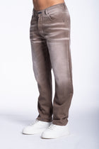Jeans brown Basic sfumato