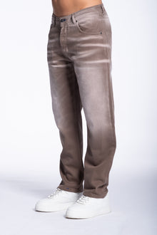 Jeans brown Basic sfumato