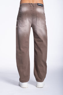 Jeans brown Basic sfumato