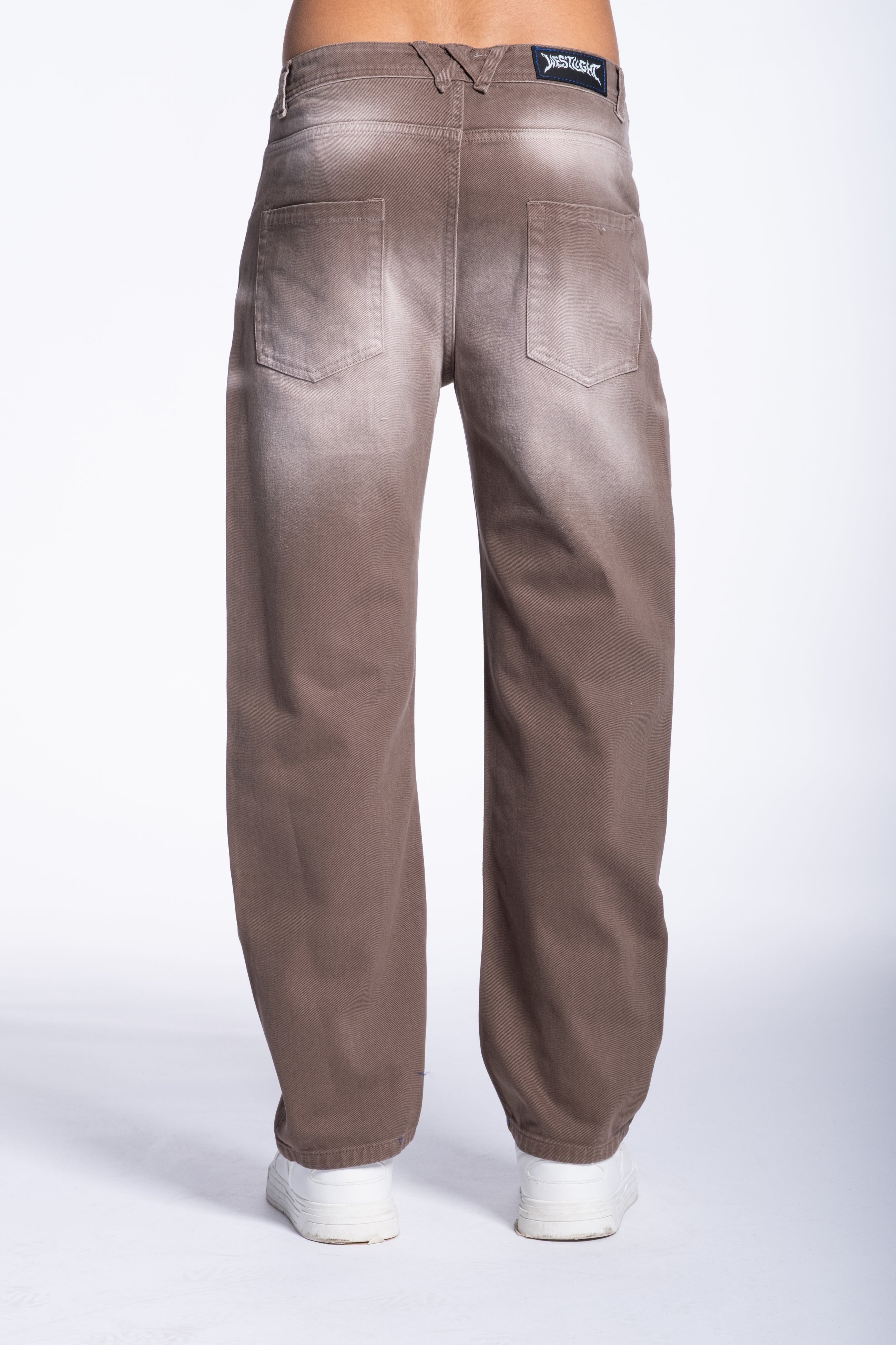 Jeans brown Basic sfumato