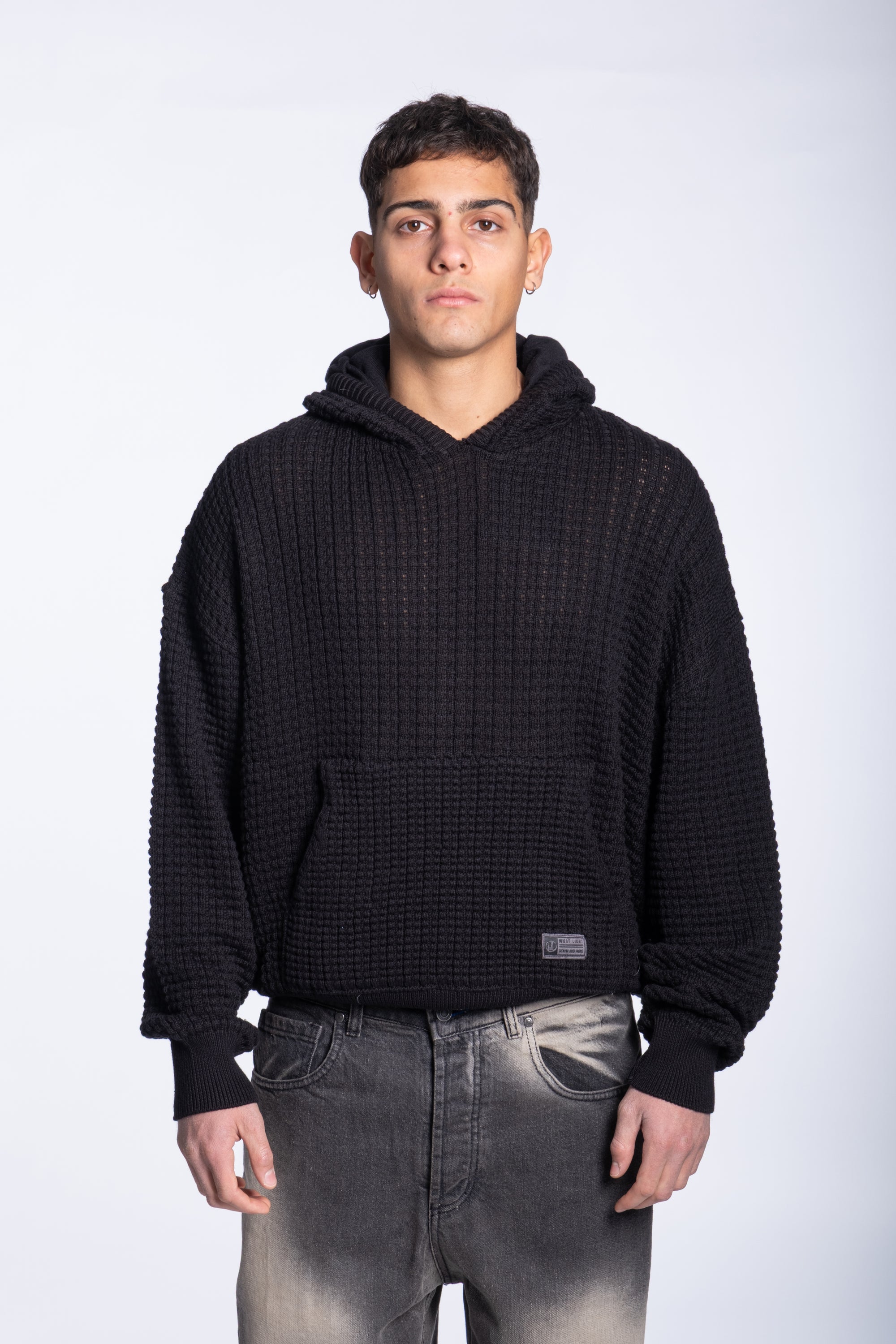 Felpa knit basic Black