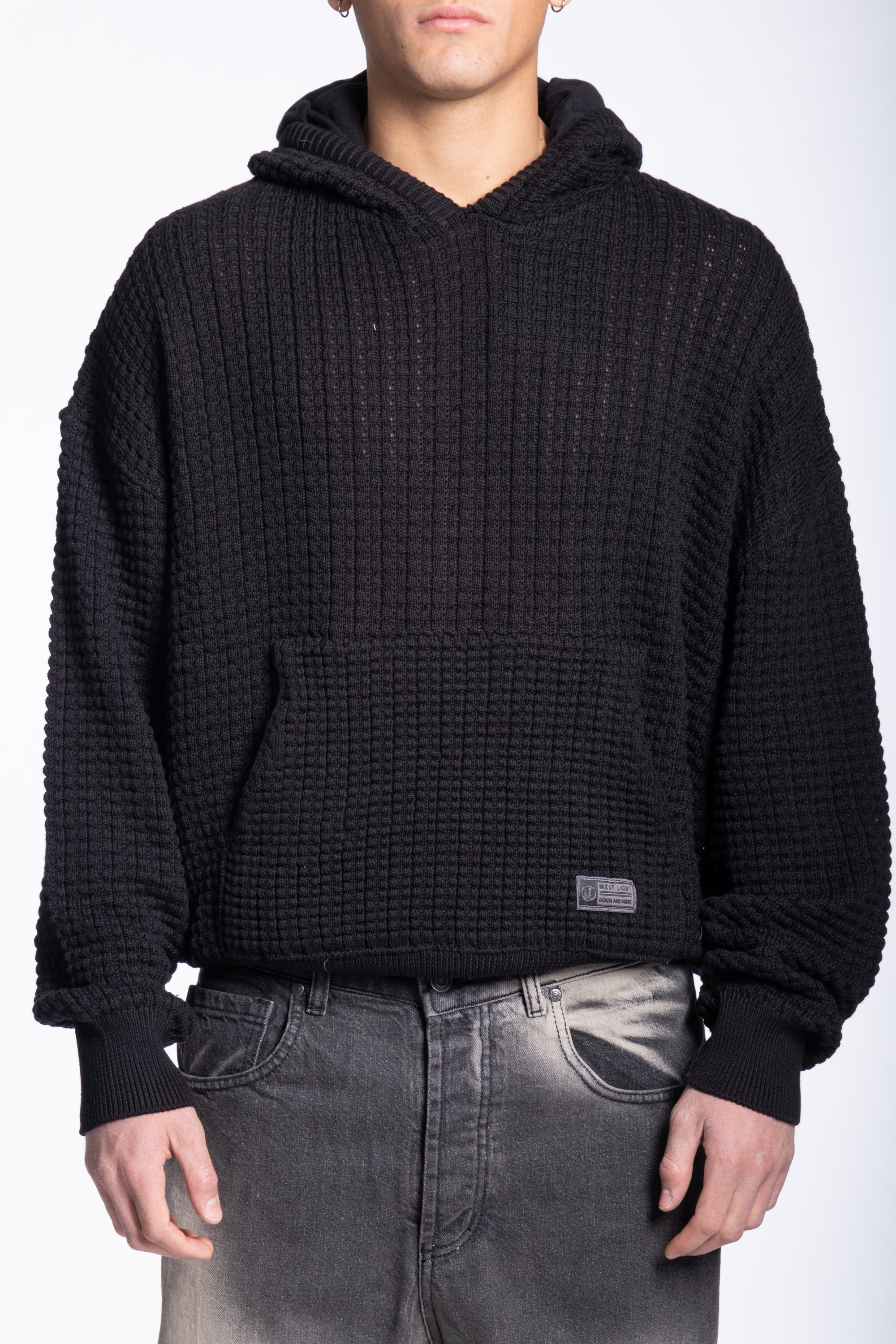 Felpa knit basic Black