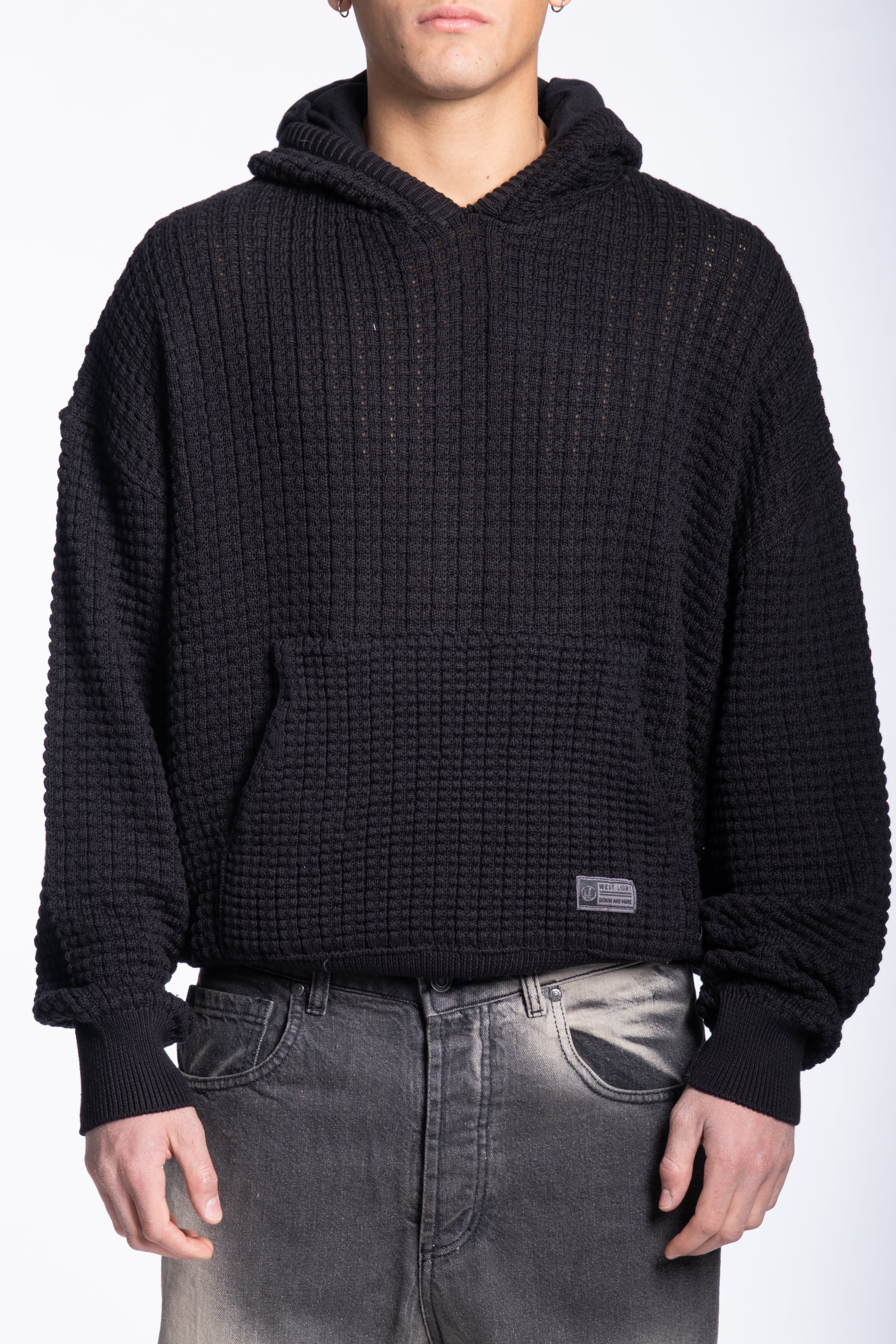 Felpa knit basic Black