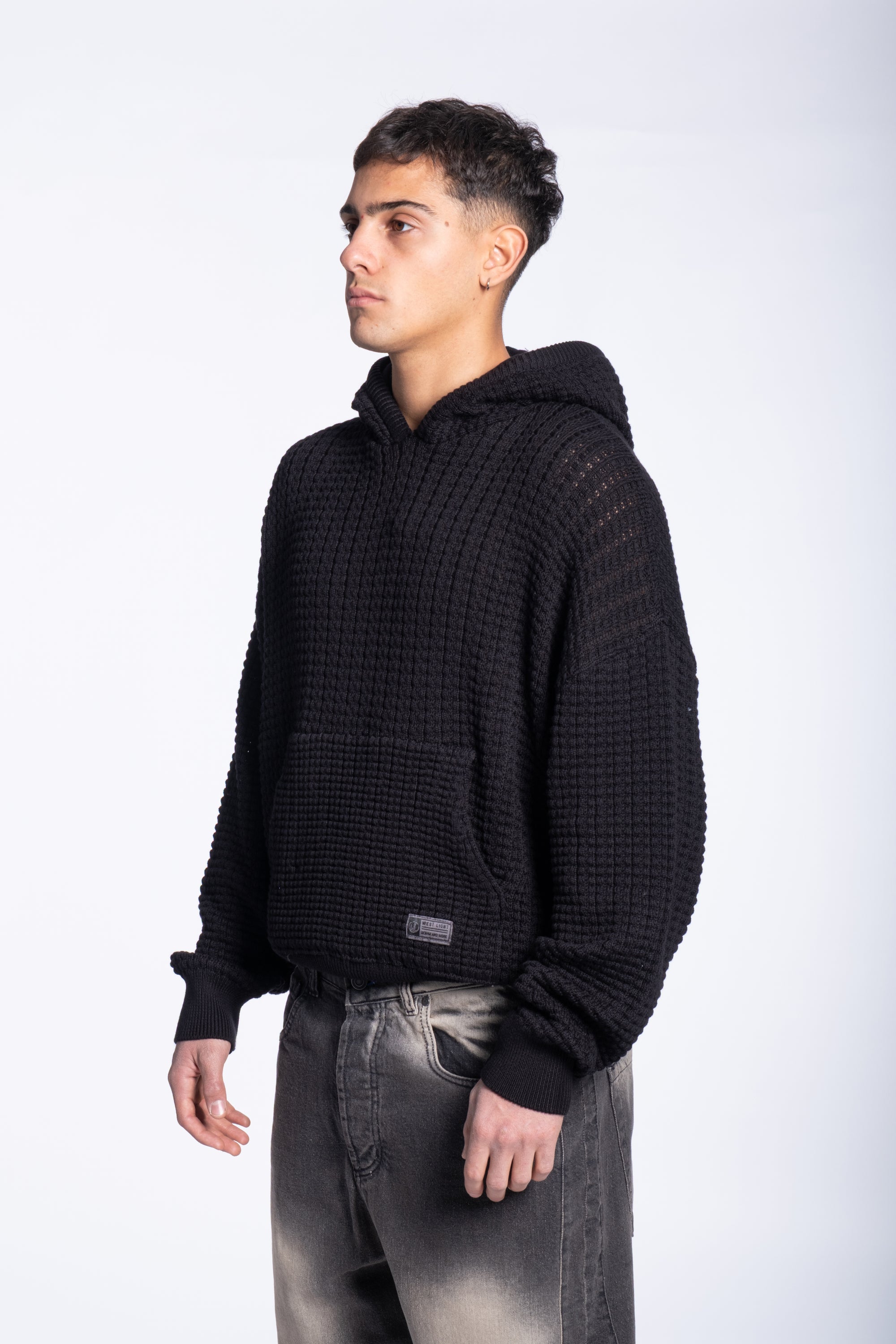 Felpa knit basic Black