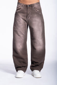 Jeans Balloon Sfumato Color Brown