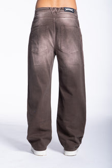 Jeans Balloon Sfumato Color Brown