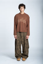 LOGO STUDDED LONGSLEEVE BROWN