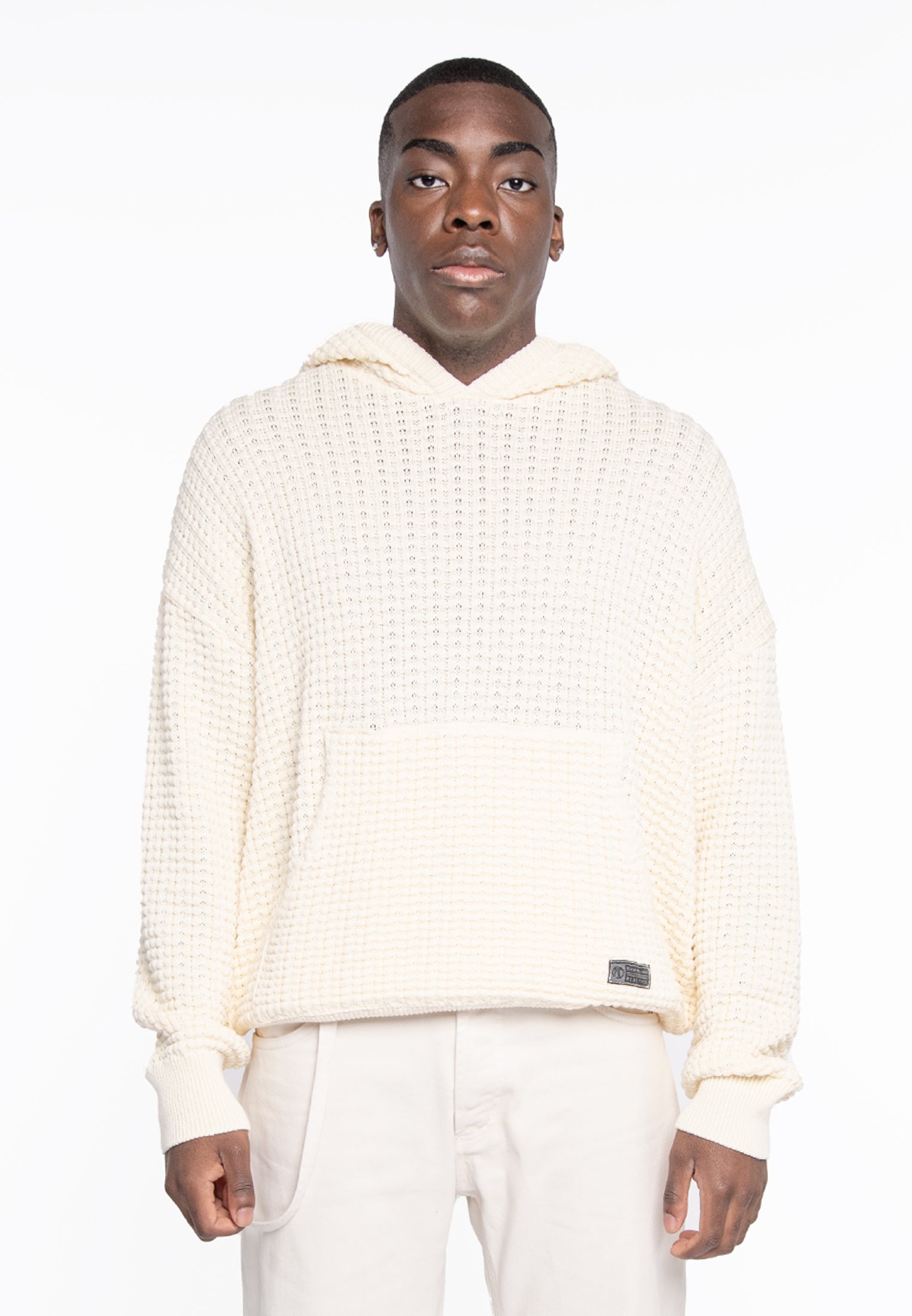 Basic black knit sweatshirt