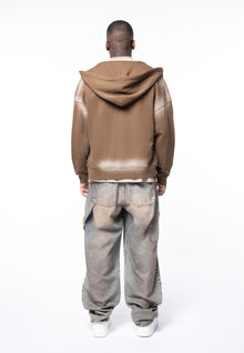 5 pocket wide denim bleach dirty &amp; spot