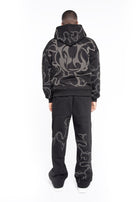 Jogger felpa oversize fancy logo gray