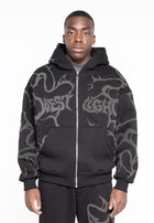 Felpa oversize fancy logo gray