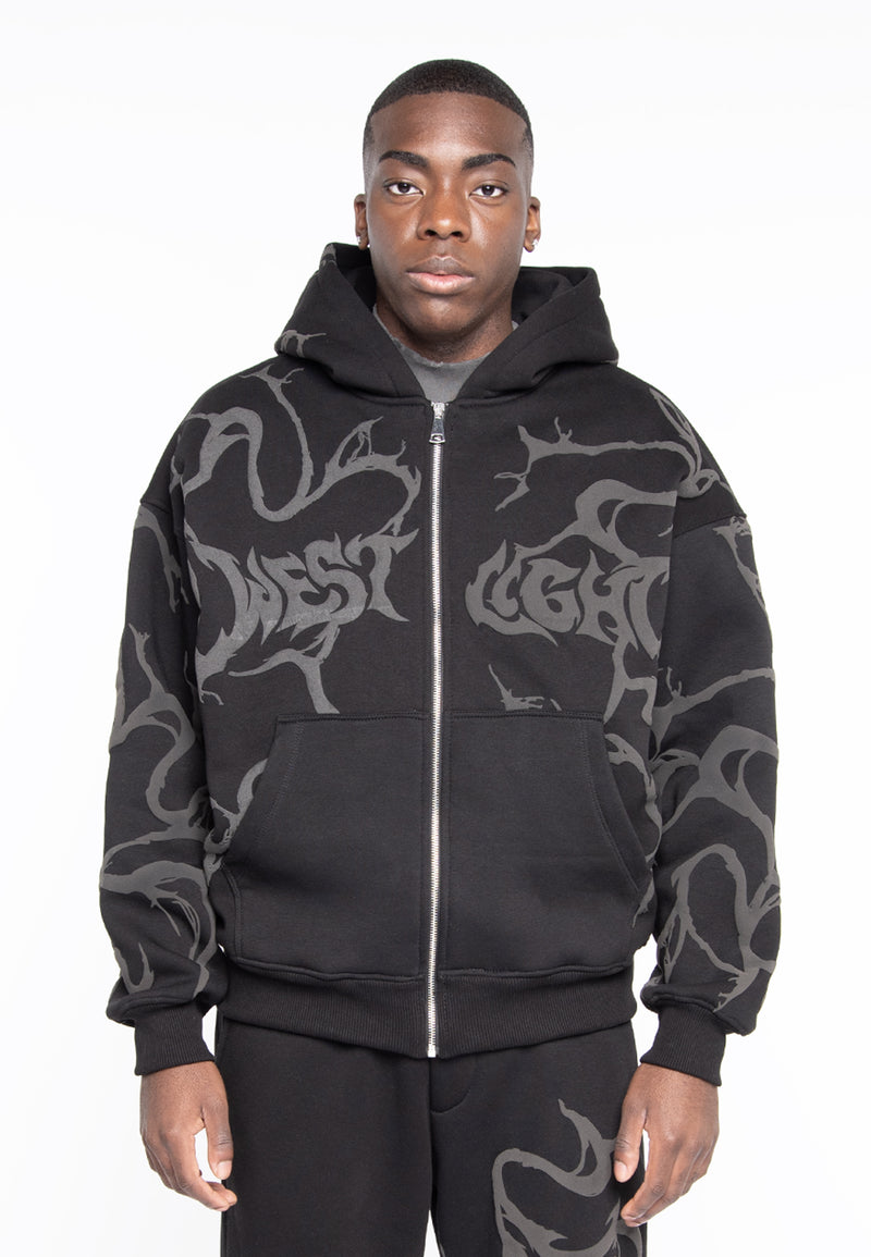 Felpa oversize fancy logo gray