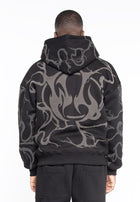 Felpa oversize fancy logo gray