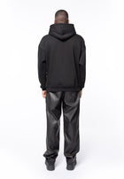 Felpa cappuccio oversize basic logo black