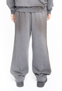 JOGGER FELPA WIDE GRAY & STRASS