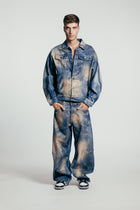 Rust Washed Jeans