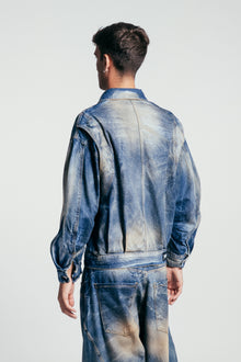 Rust Washed Denim Jacket