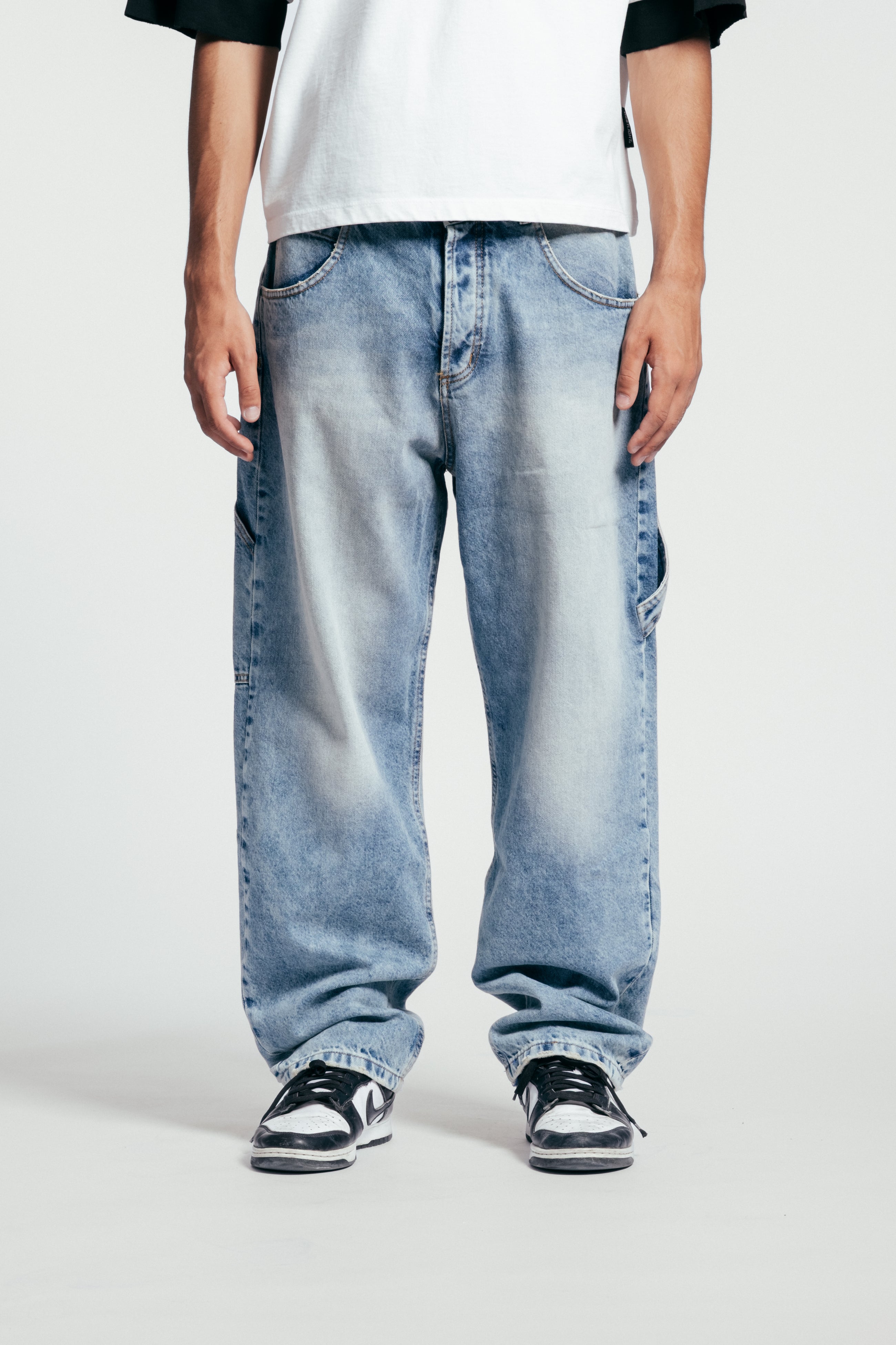 Light Blue Cargo Jeans