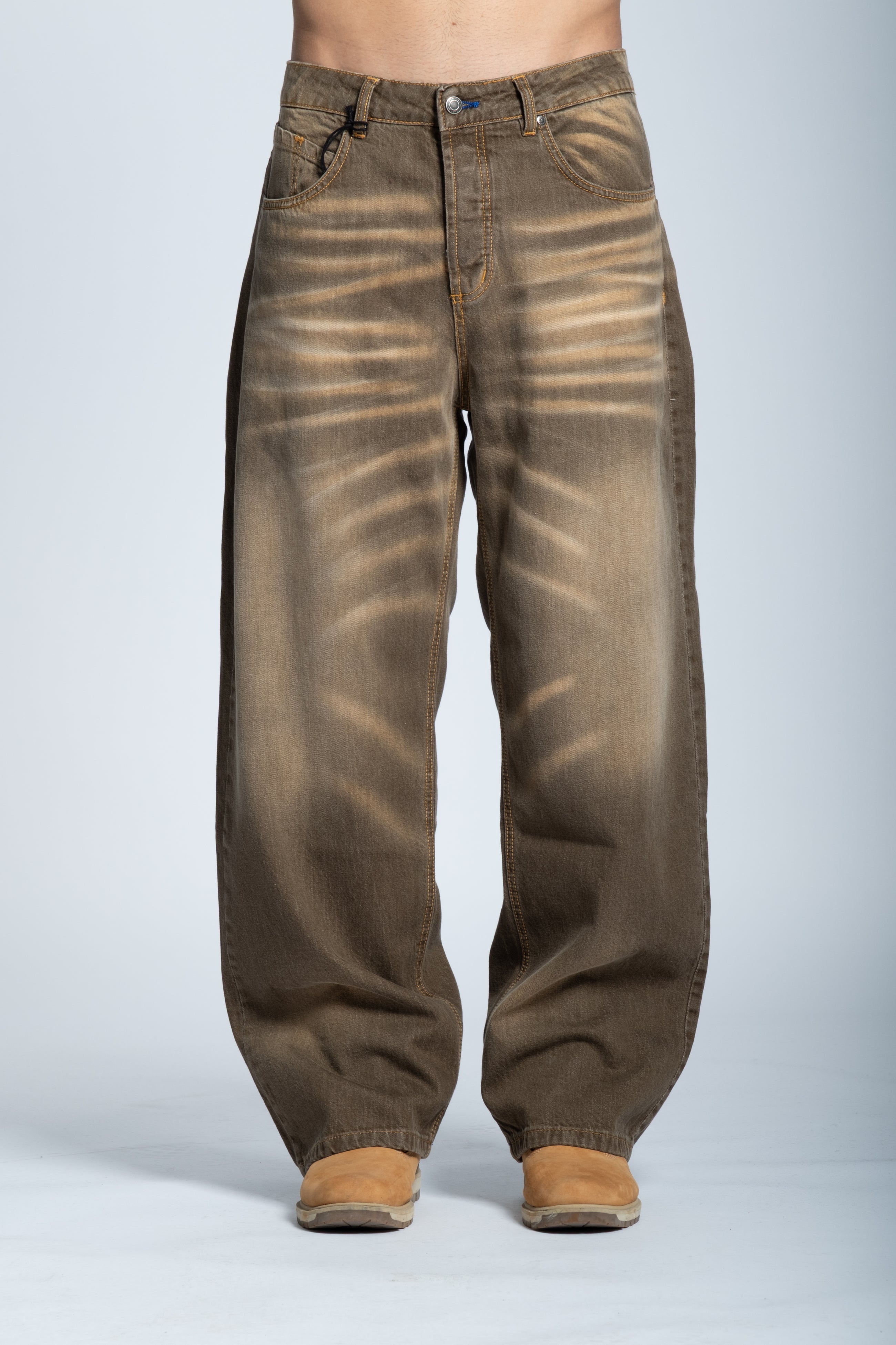 BALLOON TOBACCO WASHED JEANS