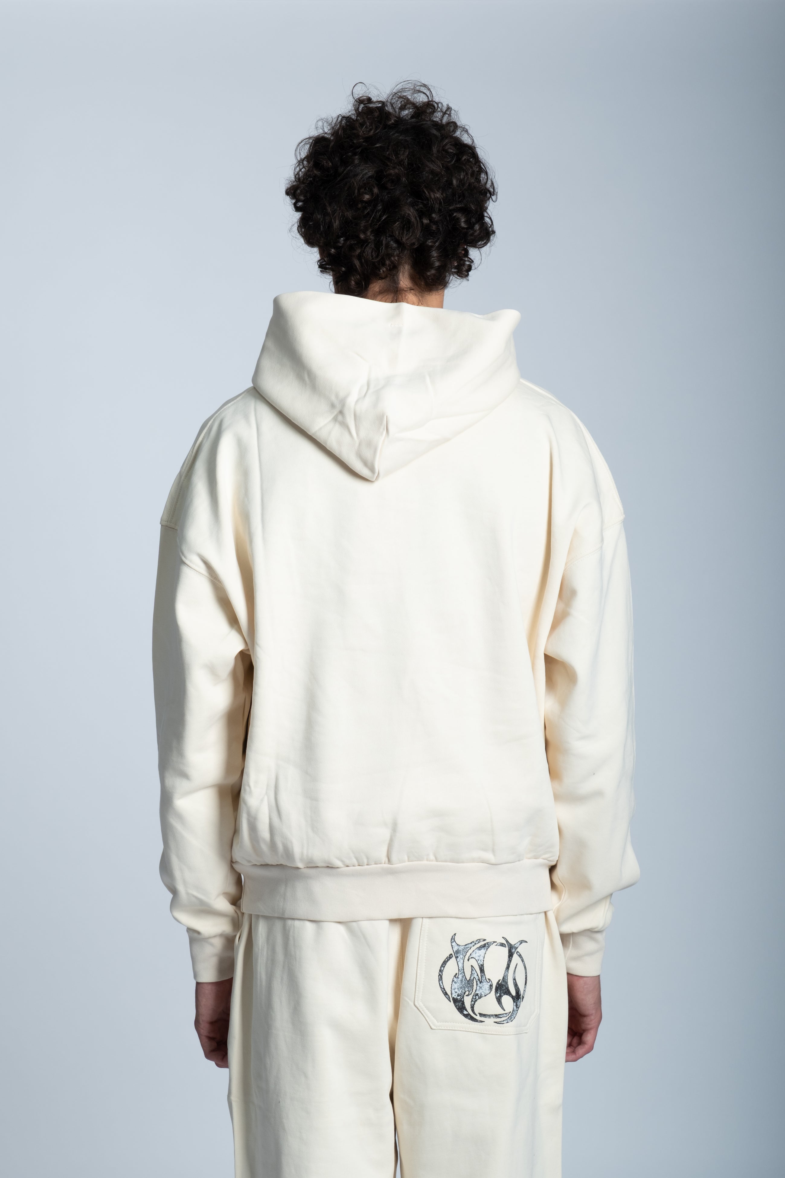 Felpa BASIC logo Bianca