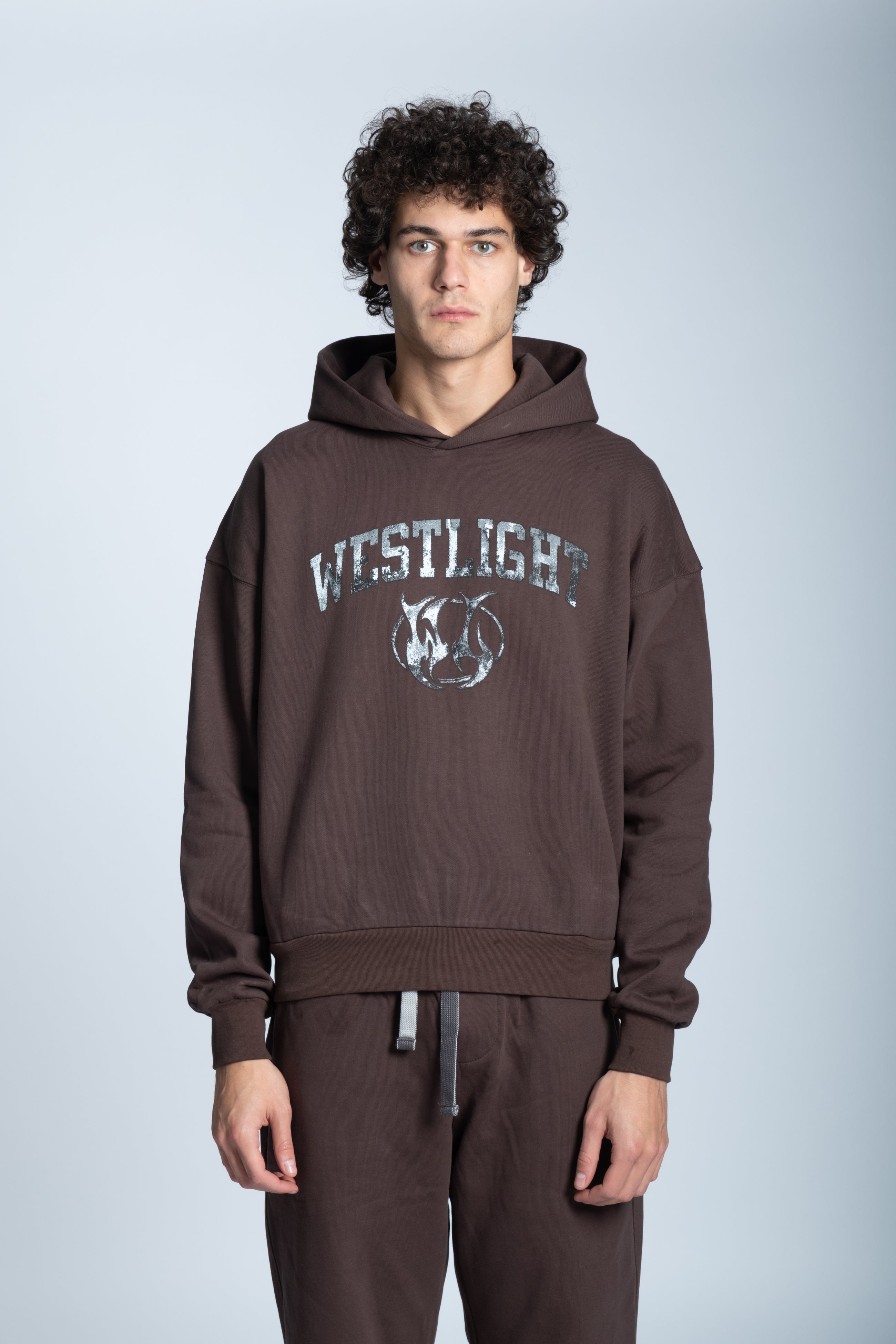 Felpa BASIC Logo Marrone