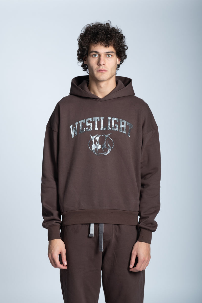 Felpa BASIC Logo Marrone