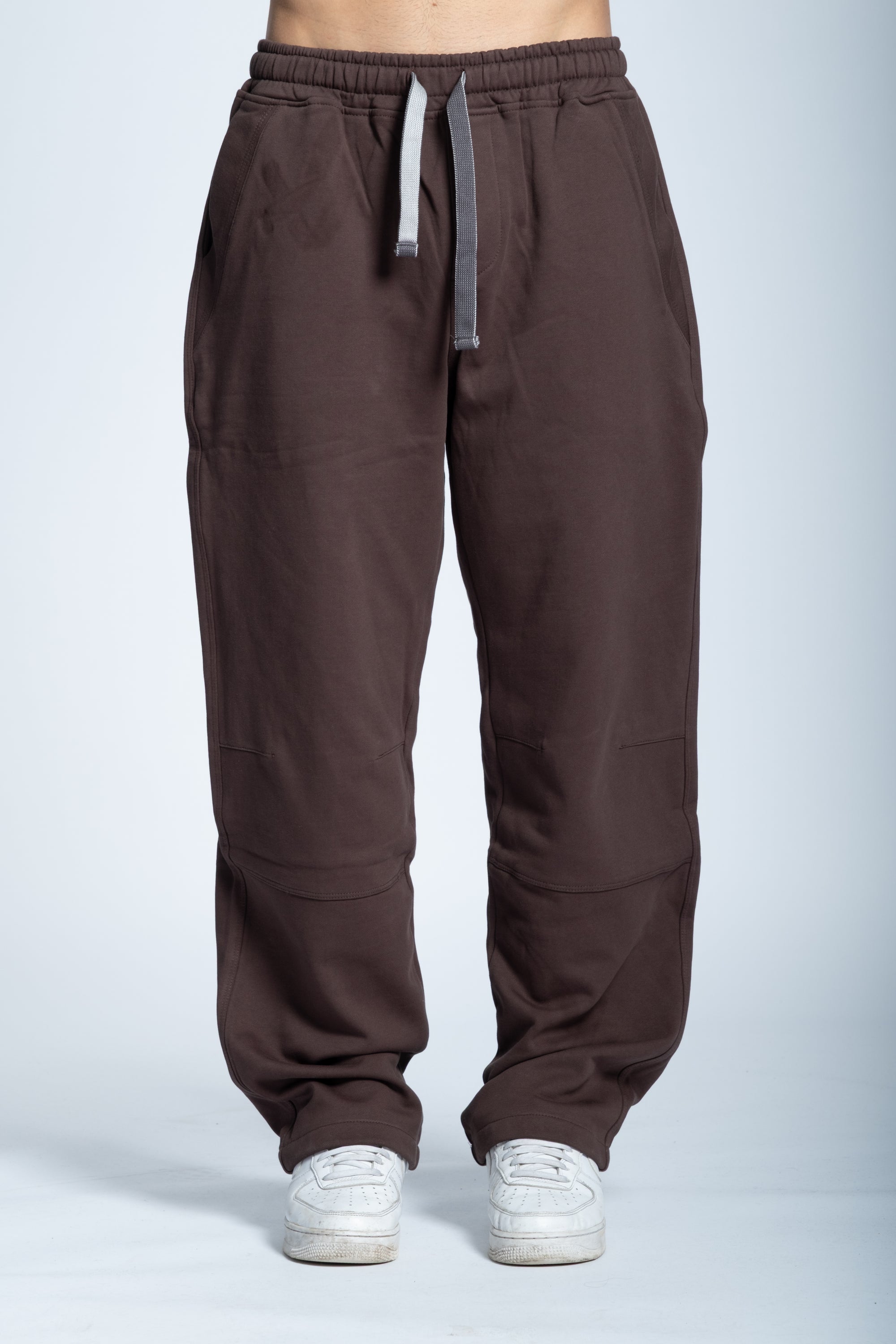 Tuta BASIC logo tasca marrone