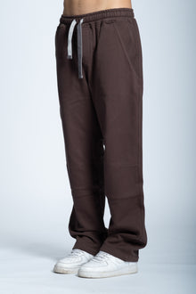 Tuta BASIC logo tasca marrone