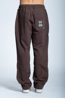 Tuta BASIC logo tasca marrone