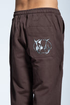 Tuta BASIC logo tasca marrone